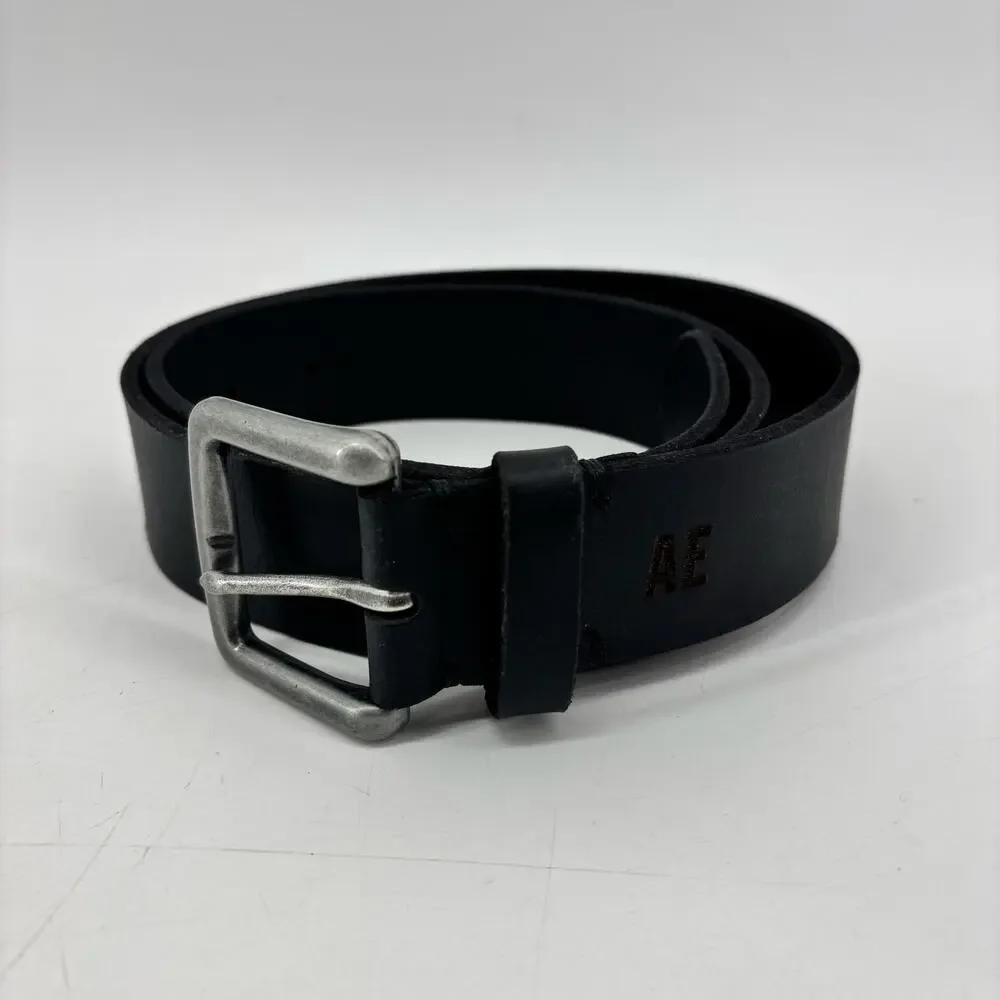 American Eagle Men's Size 30 Black Genuine Leather Casual Belt